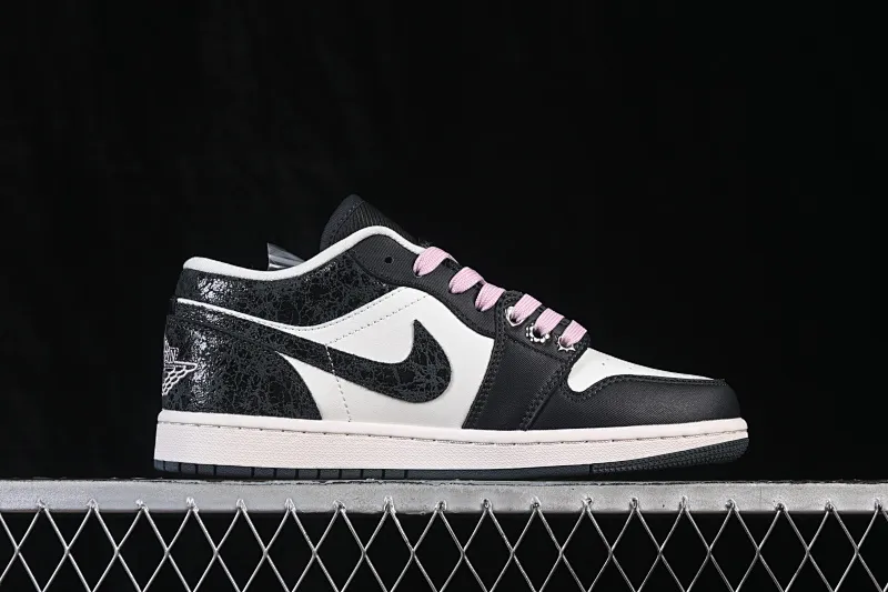 All categories Air Jordan Jordan series basketball shoes Air Jordan 1 Low Air Jordan 1 Low AJ1 Joe 1 burst pattern black and white low-top retro culture basketball shoes II0595-001